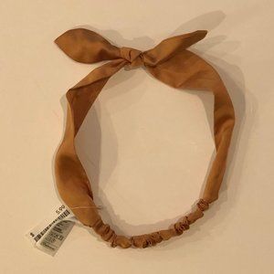 NWT H&M Golden Mustard Yellow Satin Hairband